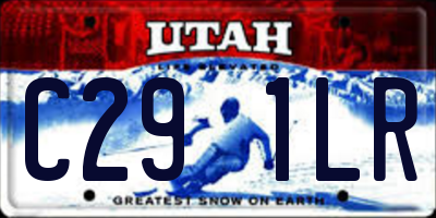 UT license plate C291LR