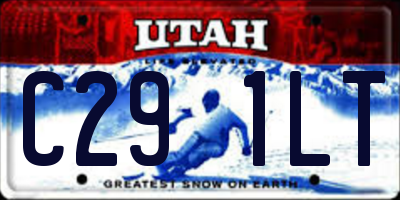 UT license plate C291LT
