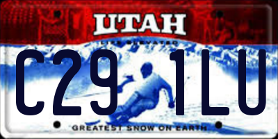 UT license plate C291LU