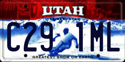 UT license plate C291ML