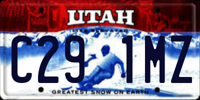 UT license plate C291MZ