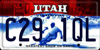 UT license plate C291QL