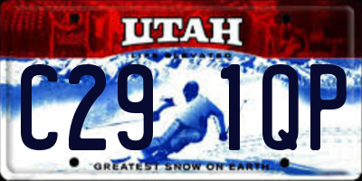 UT license plate C291QP