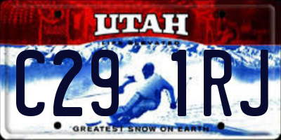 UT license plate C291RJ
