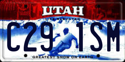 UT license plate C291SM