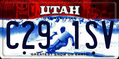 UT license plate C291SV