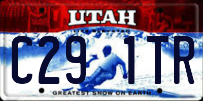 UT license plate C291TR