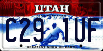 UT license plate C291UF