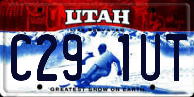 UT license plate C291UT