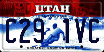 UT license plate C291VC