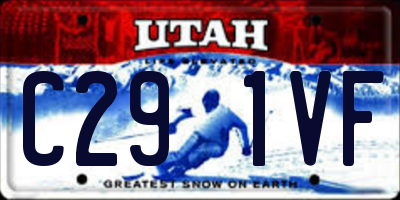 UT license plate C291VF