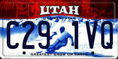 UT license plate C291VQ