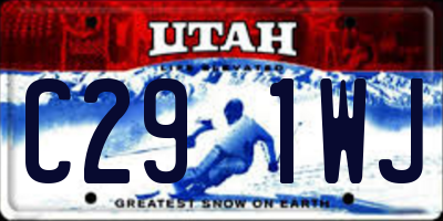 UT license plate C291WJ