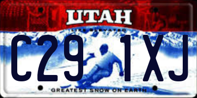 UT license plate C291XJ
