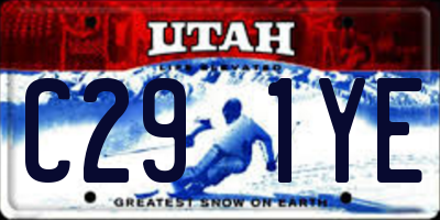 UT license plate C291YE