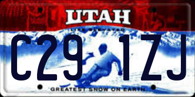 UT license plate C291ZJ