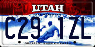 UT license plate C291ZL