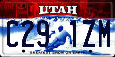 UT license plate C291ZM
