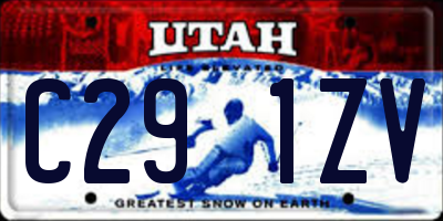 UT license plate C291ZV