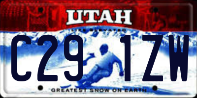 UT license plate C291ZW