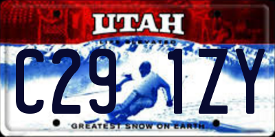 UT license plate C291ZY