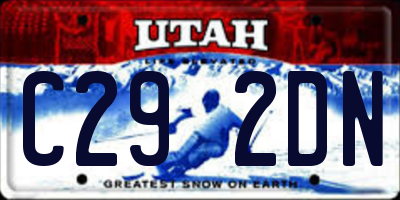 UT license plate C292DN