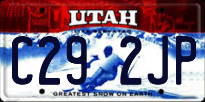 UT license plate C292JP