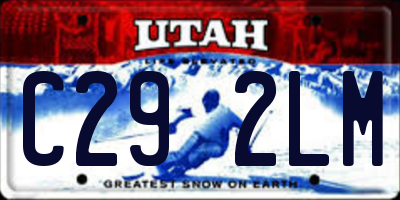 UT license plate C292LM