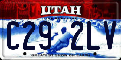 UT license plate C292LV