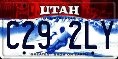 UT license plate C292LY