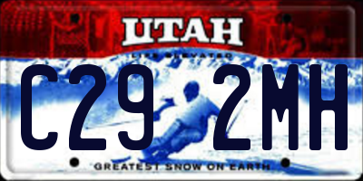 UT license plate C292MH