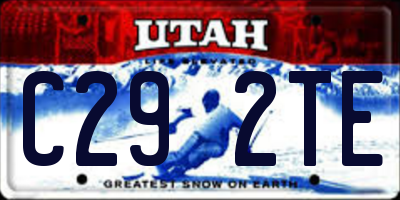 UT license plate C292TE