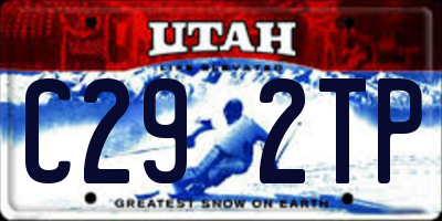 UT license plate C292TP