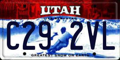 UT license plate C292VL