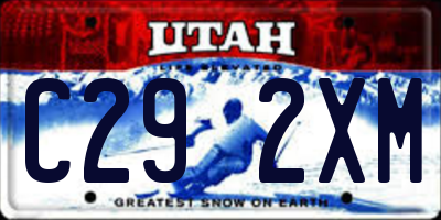 UT license plate C292XM