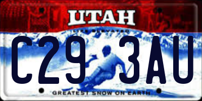 UT license plate C293AU