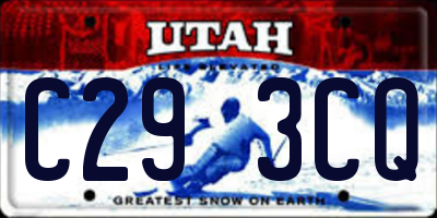 UT license plate C293CQ