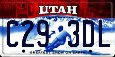 UT license plate C293DL