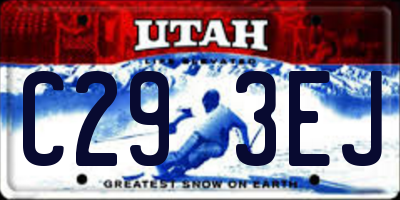 UT license plate C293EJ