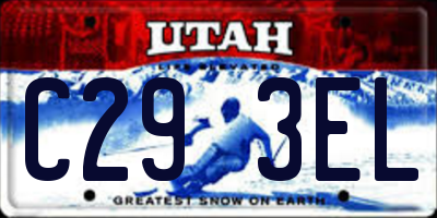 UT license plate C293EL