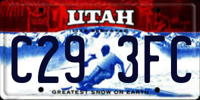 UT license plate C293FC