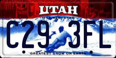 UT license plate C293FL
