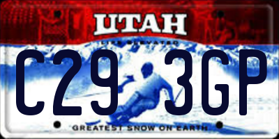 UT license plate C293GP