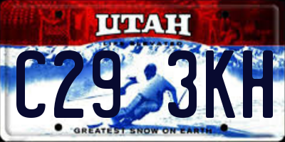 UT license plate C293KH