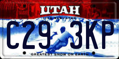 UT license plate C293KP