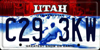 UT license plate C293KW