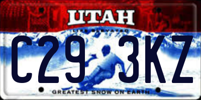 UT license plate C293KZ