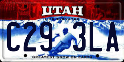 UT license plate C293LA