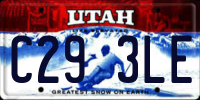 UT license plate C293LE