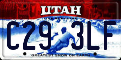 UT license plate C293LF
